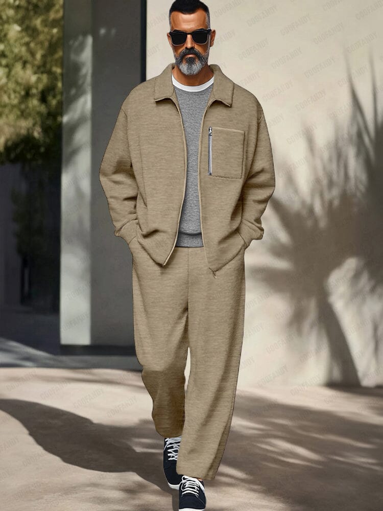 Athleisure Regular Fit Jacket Set