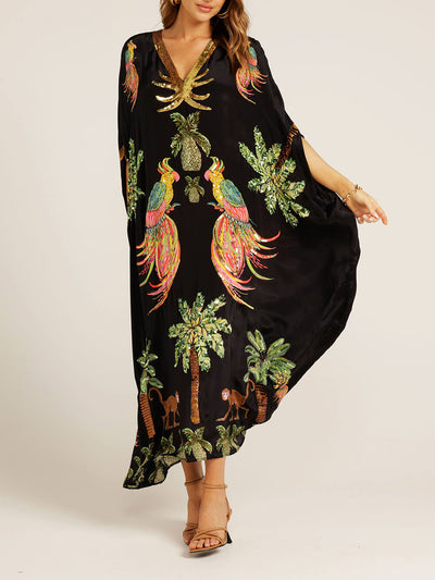 Tropical Elegance Maxi Dress