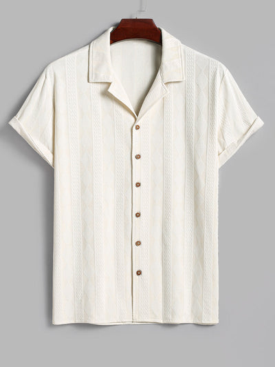 Vallier | Chemise Col Camp Texturée