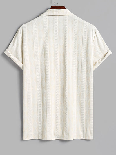 Vallier | Chemise Col Camp Texturée