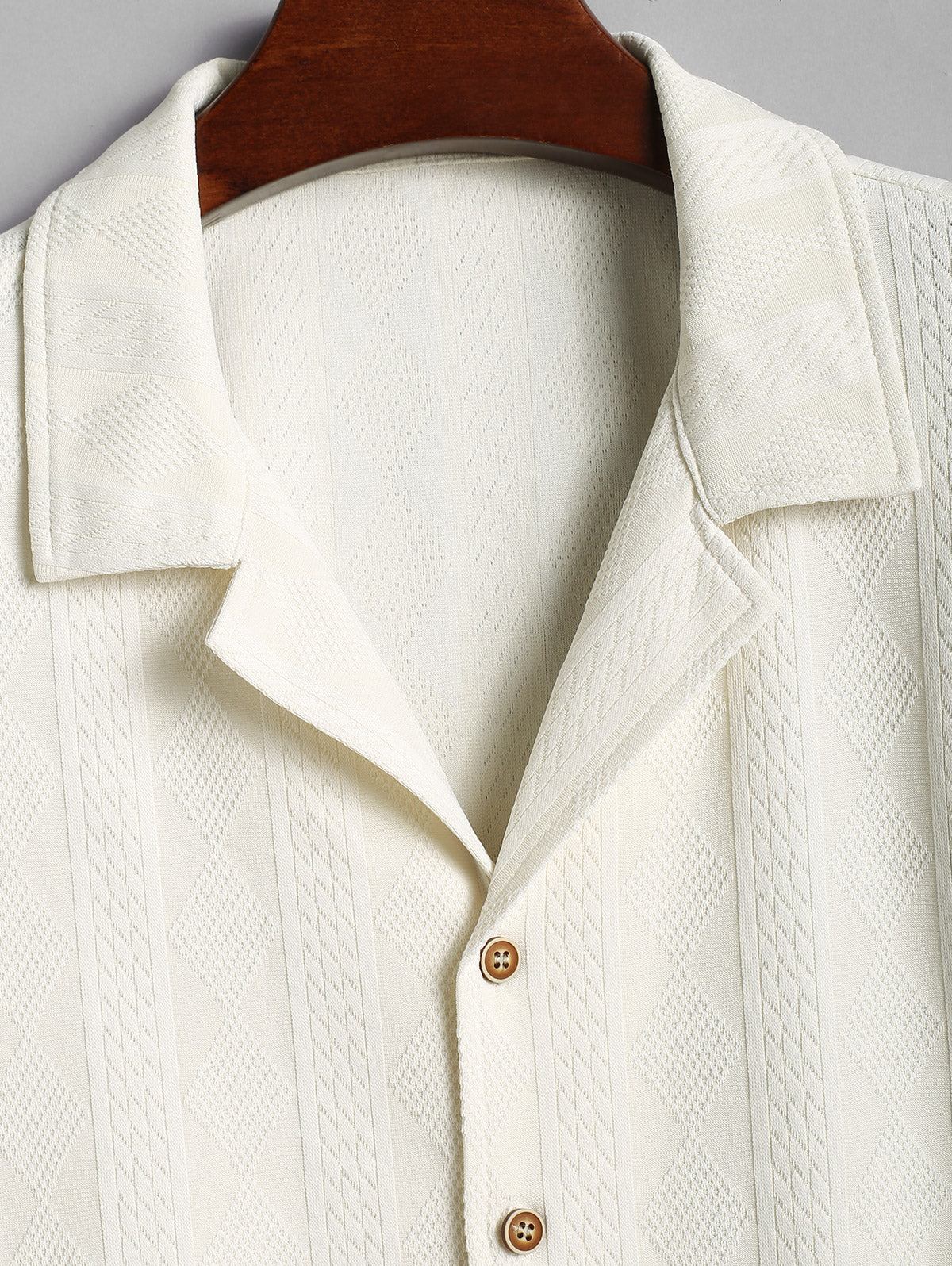 Vallier | Chemise Col Camp Texturée