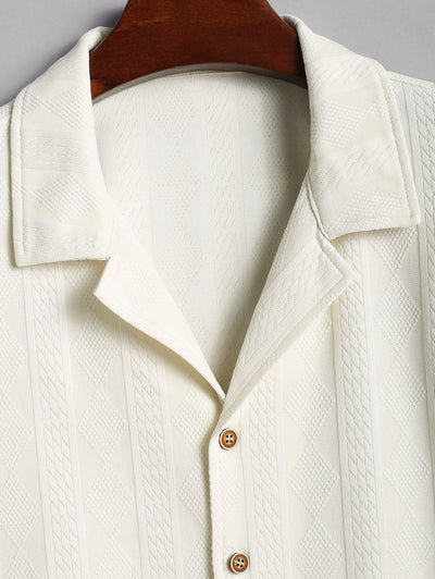 Vallier | Chemise Col Camp Texturée