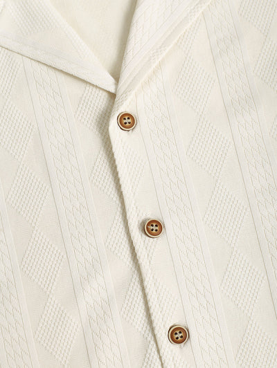 Vallier | Chemise Col Camp Texturée