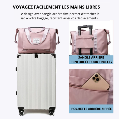 Le Nomade™ | Sac imperméable et extensible avec sangle arrière