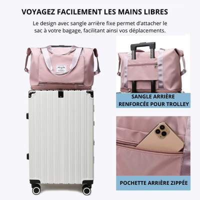 Le Nomade™ | Sac imperméable et extensible avec sangle arrière