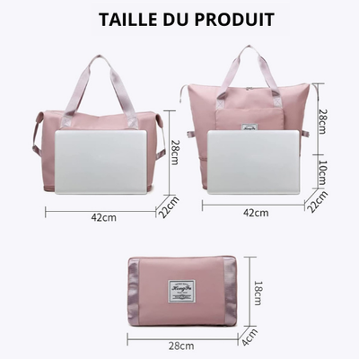 Le Nomade™ | Sac imperméable et extensible avec sangle arrière