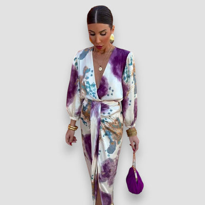 Larissa | Robe Élégante avec Encolure en V