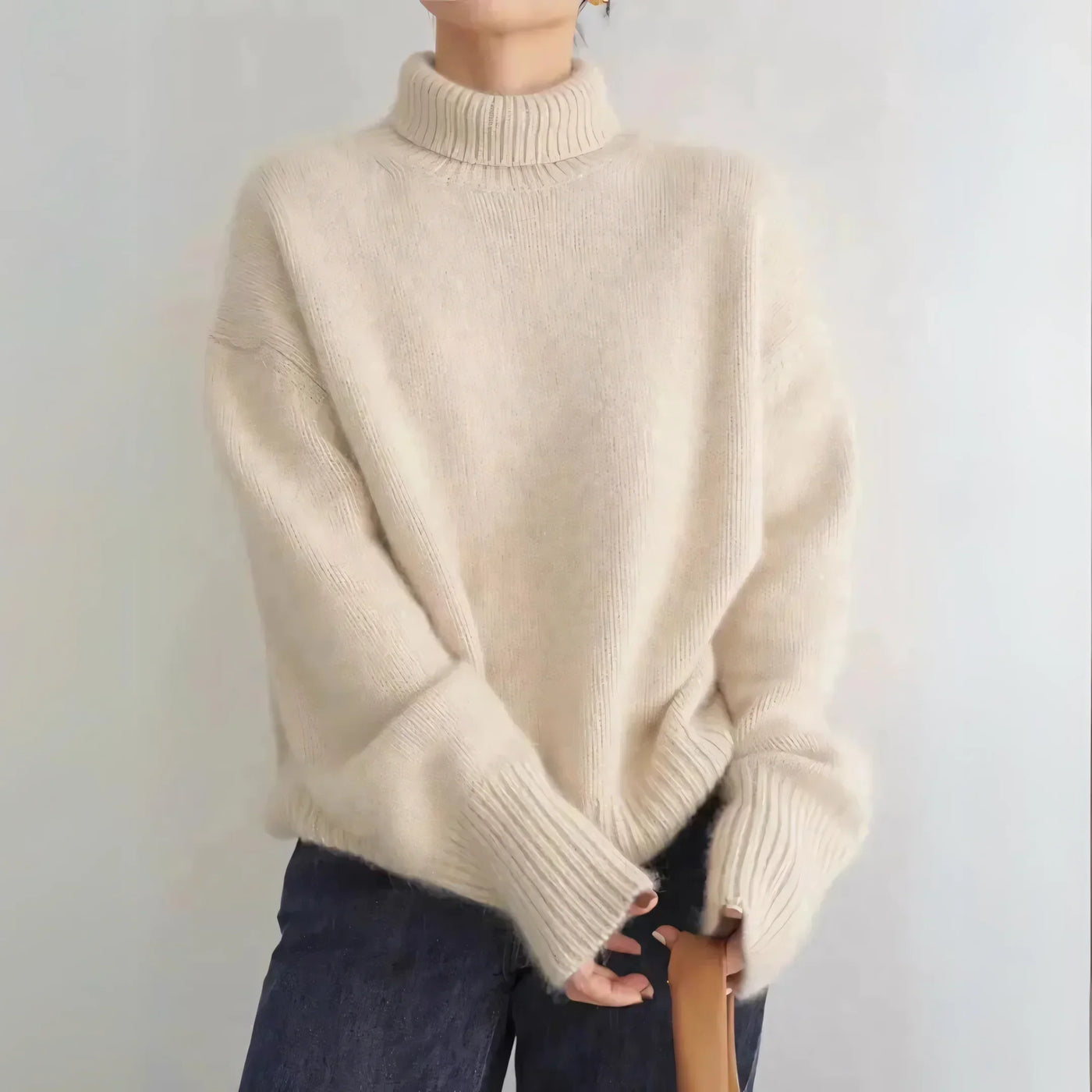 Pull Col Roulé Minimaliste