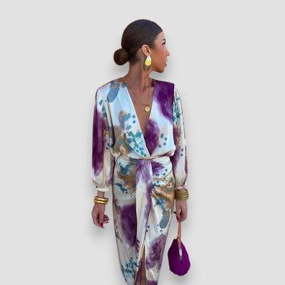 Larissa | Robe Élégante avec Encolure en V