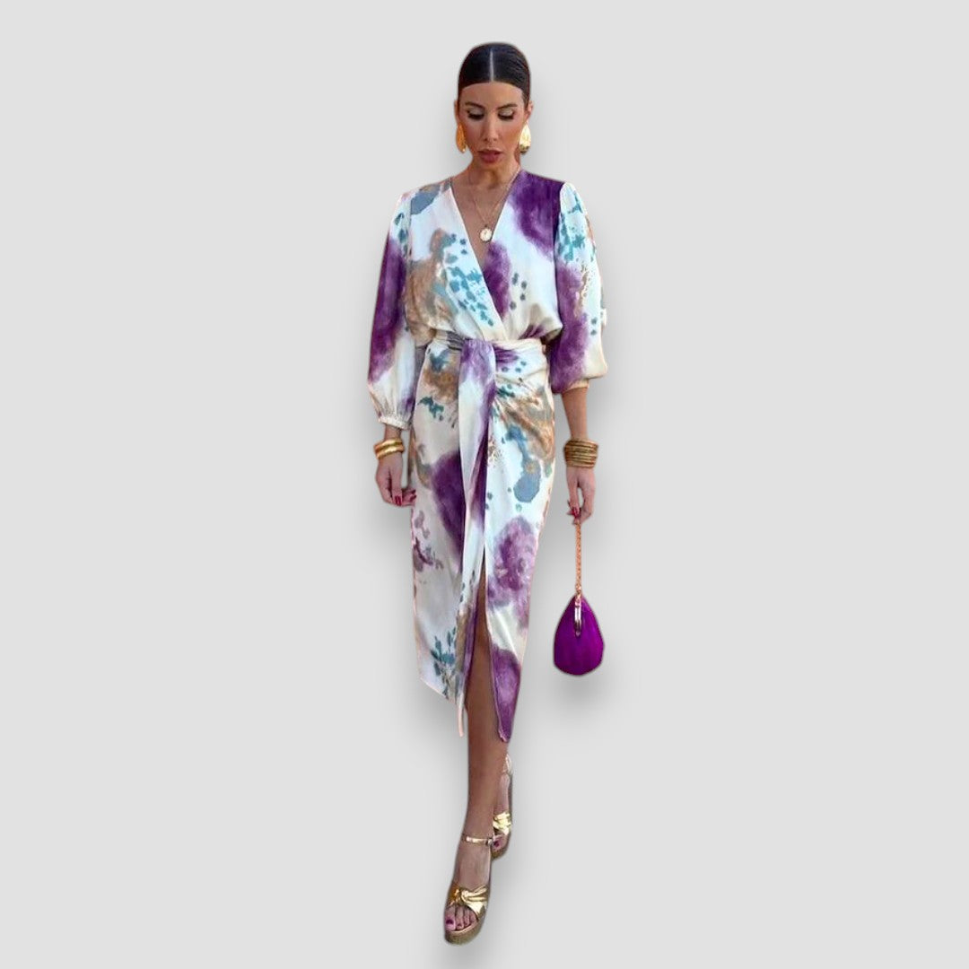 Larissa | Robe Élégante avec Encolure en V