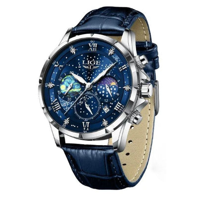 Montre Élégante avec Phase Lunaire