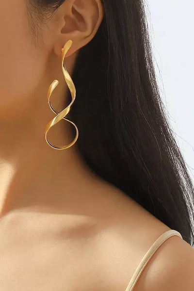 Boucles d'oreilles spirales épurées
