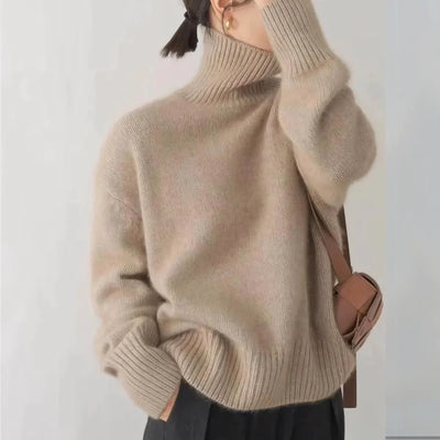 Pull Col Roulé Minimaliste