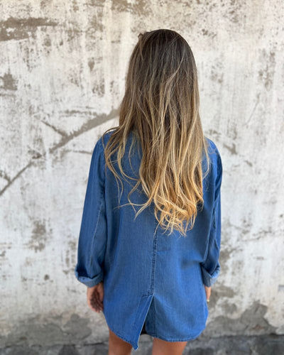 MIREIA - BLAZER EN DENIM DÉCONTRACTÉ