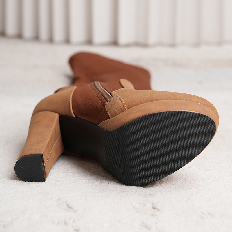 Bottes à hauteur de genou pour femmes