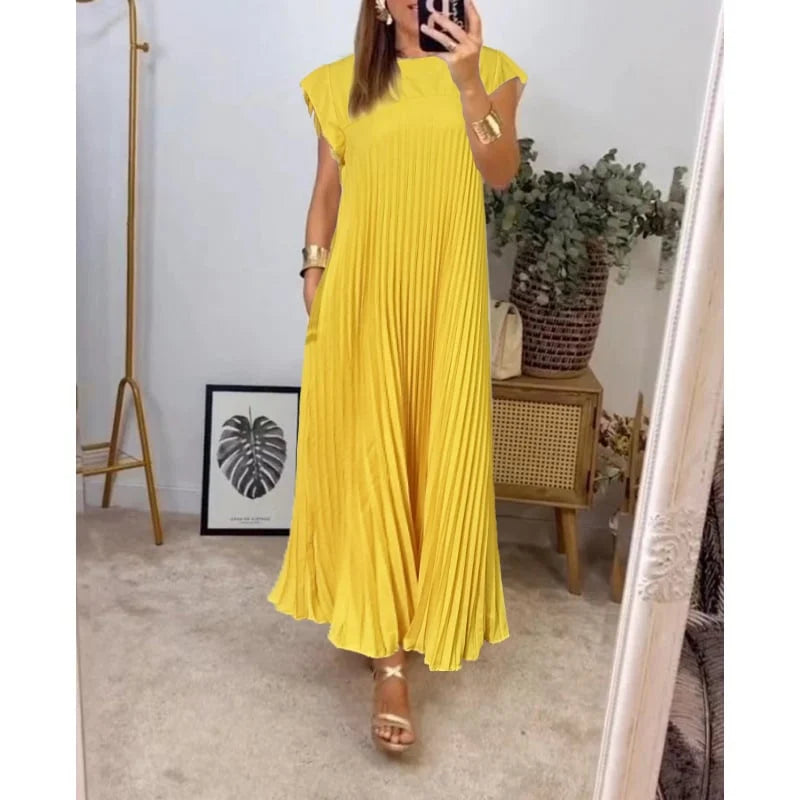Edith | Robe Maxi Plissée