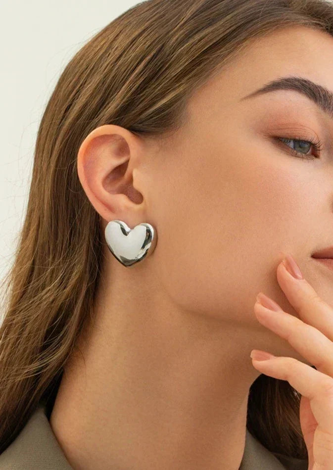 Boucles d'oreilles en forme de cœur