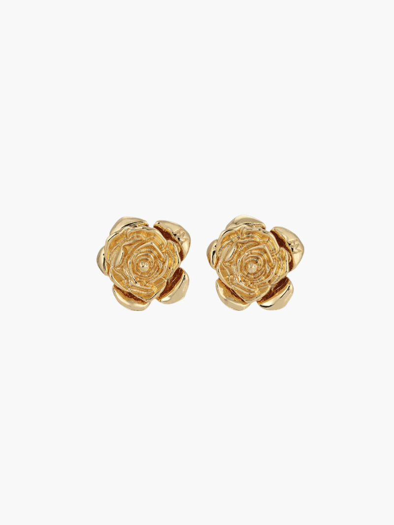 Boucles d'oreilles roses en or 14K et argent