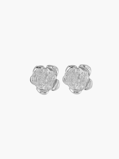 Boucles d'oreilles roses en or 14K et argent
