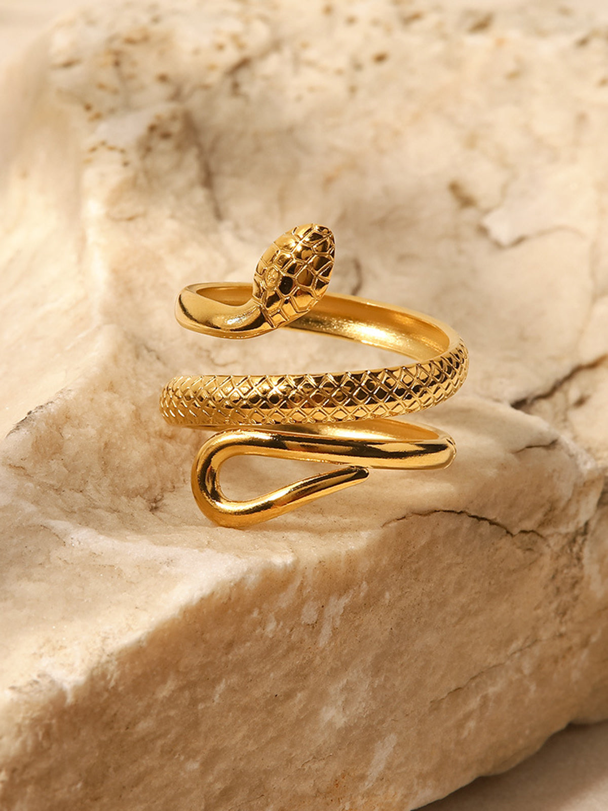 Bague serpent ajustable