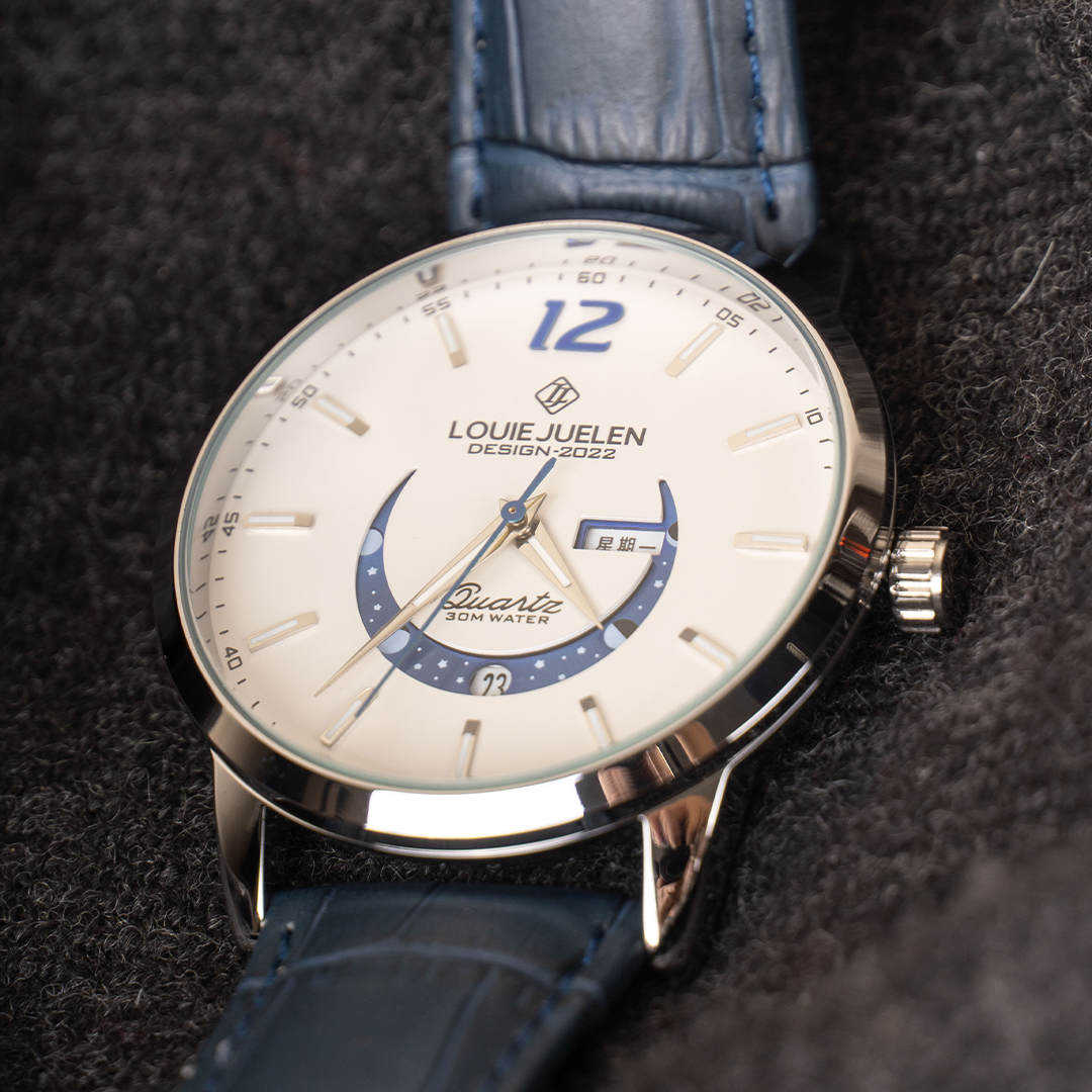 Montre Élégante avec Phases Lunaires