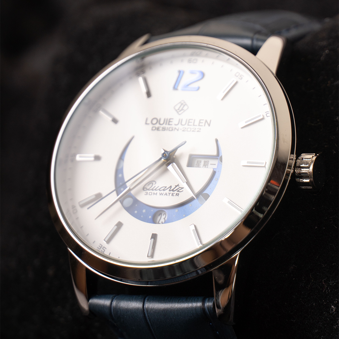 Montre Élégante avec Phases Lunaires