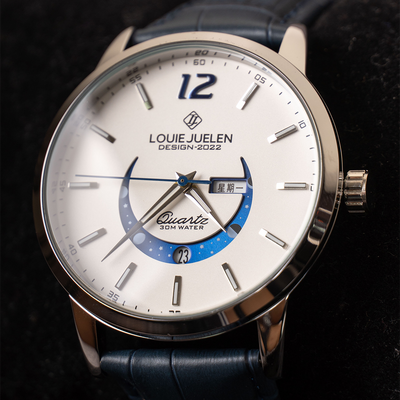 Montre Élégante avec Phases Lunaires