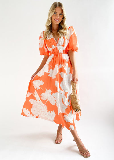 ROBE MAXI ROUGE ROSE