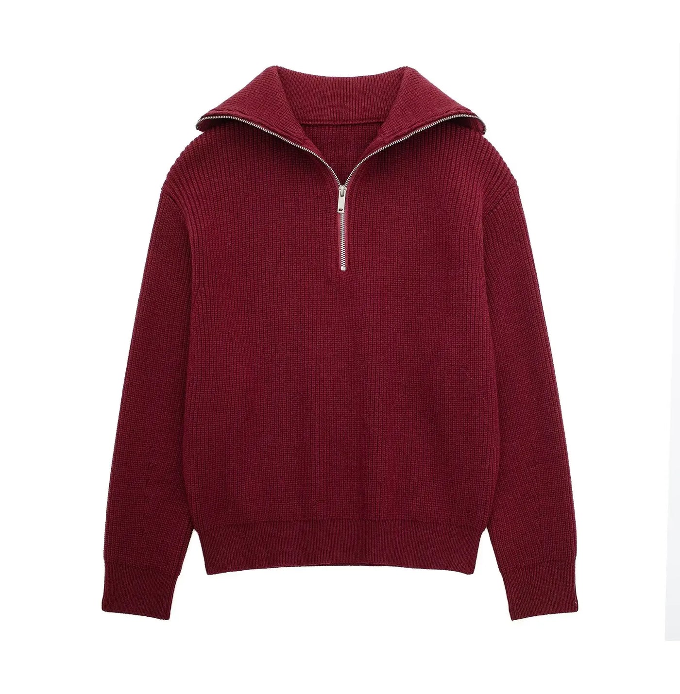 Pull Zippé en Maille