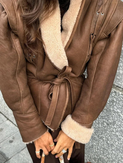 Veste Aviateur en Shearling