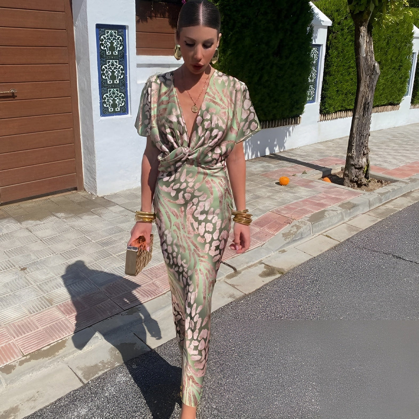 Matilda™ | Robe Longue à Col Twisté