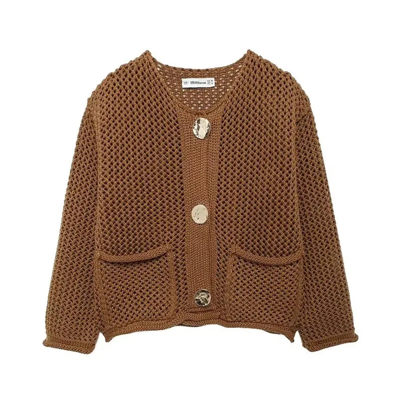 Cardigan en Maille Boutonné