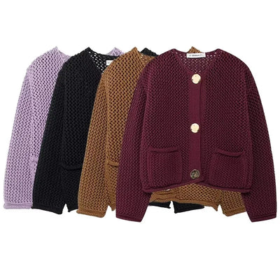 Cardigan en Maille Boutonné