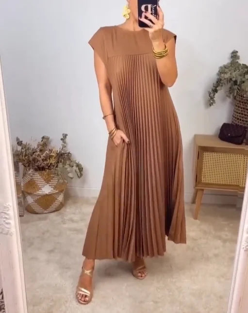 Edith | Robe Maxi Plissée