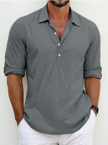 Giovanni™ | Chemise Classica en Coton-Lin