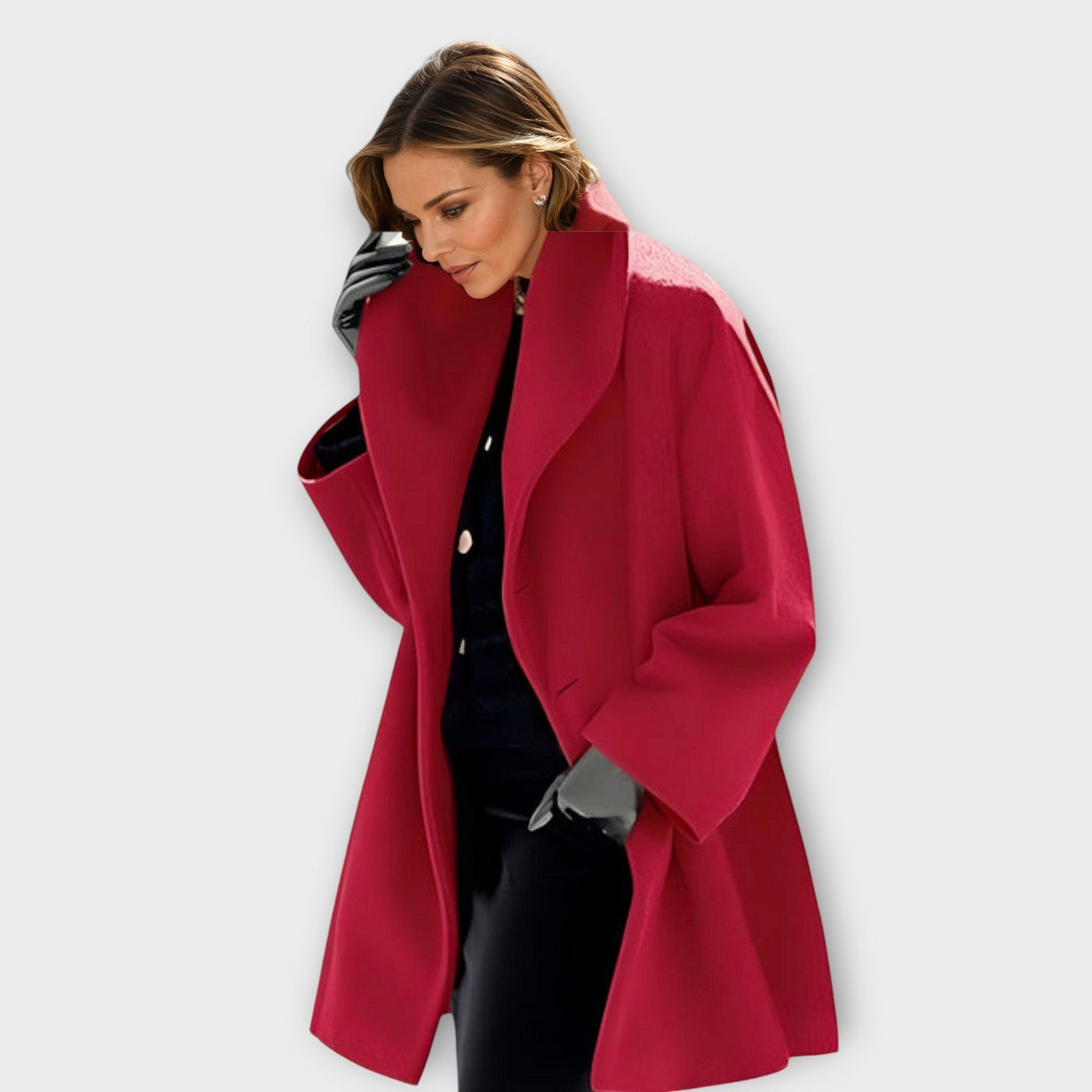 Manteau en laine coupe-vent