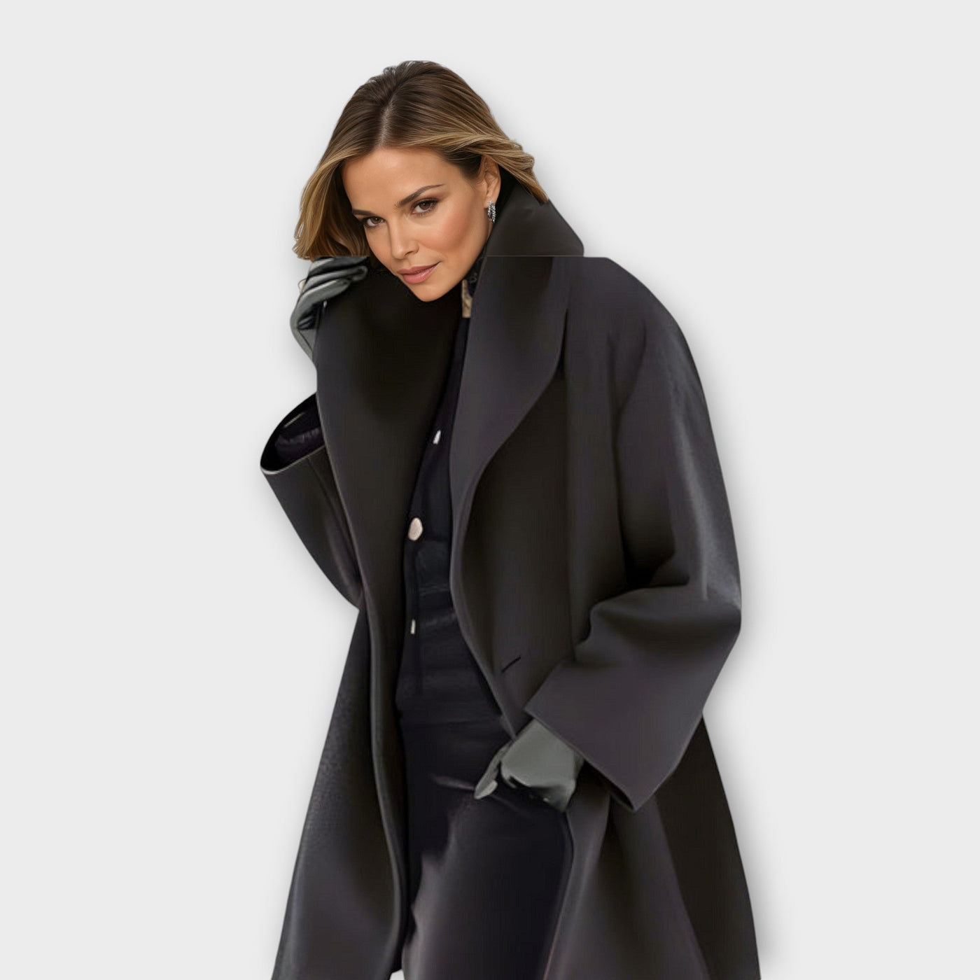 Manteau en laine coupe-vent