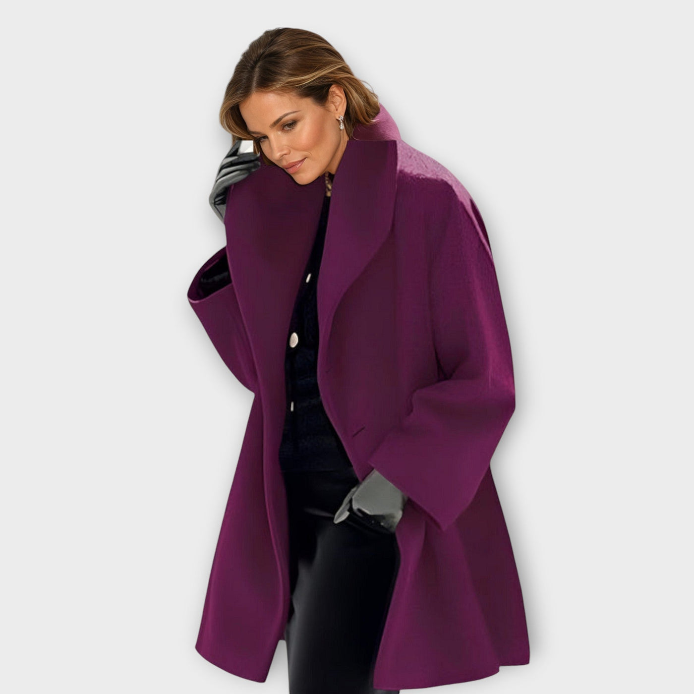 Manteau en laine coupe-vent