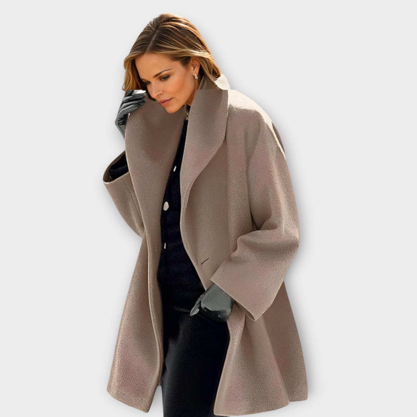 Manteau en laine coupe-vent