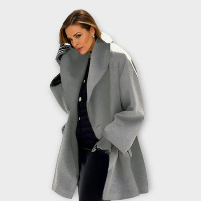 Manteau en laine coupe-vent