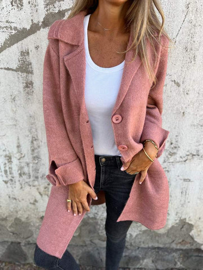 Manteau casual droit