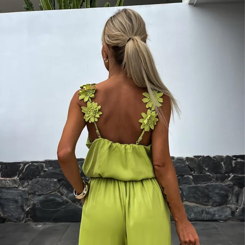Élégance Florale Jumpsuit